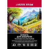 Папка для акварели А3 10л. 297х420мм. 270г/м2 2131400